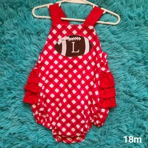 RicRac football bubble mono L